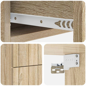 Wand-Nachttisch Sonoma Eiche 33x34,5x43 cm