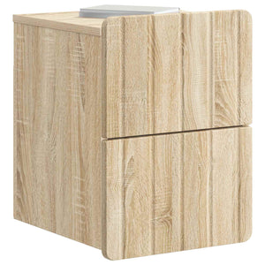 Wand-Nachttisch Sonoma Eiche, 2er-Set
