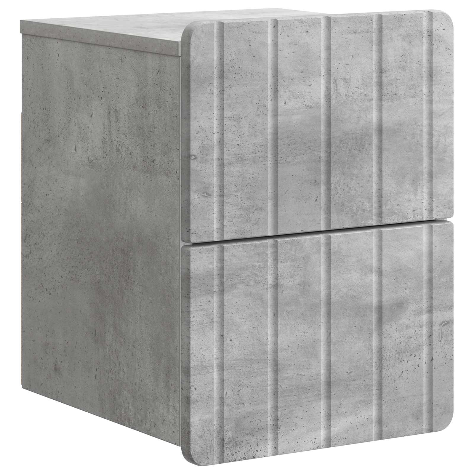 Wand-Nachttisch Betongrau 33x34,5x43cm