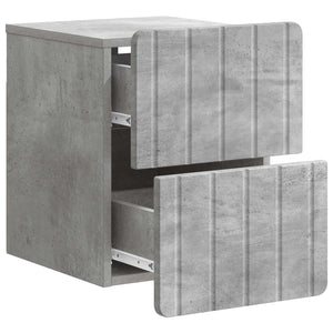 Wand-Nachttisch Betongrau 33x34,5x43cm