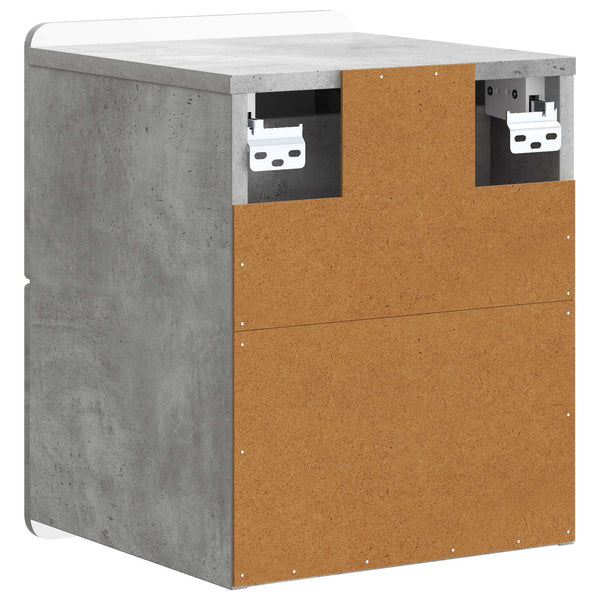 Wand-Nachttisch Betongrau 33x34,5x43cm