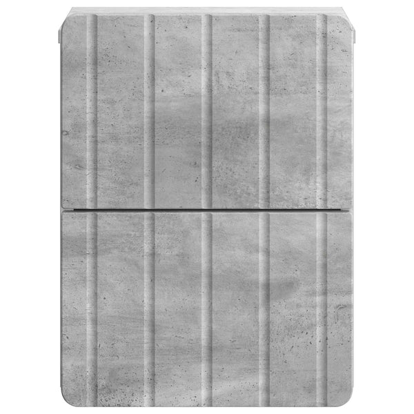 Wand-Nachttisch Betongrau 33x34,5x43cm
