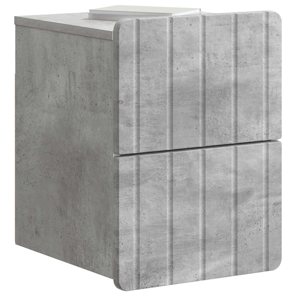 Wand-Nachttisch Betongrau 33x34,5x43cm