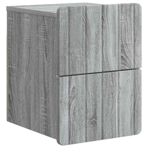 Wand-Nachttisch Grau Sonoma 2er-Set