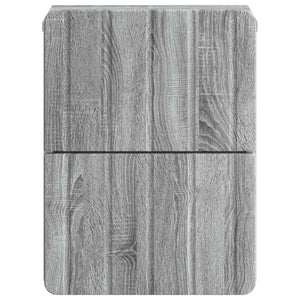 Wand-Nachttisch Grau Sonoma 2er-Set