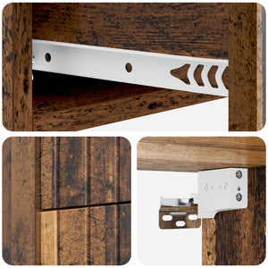 Wand-Nachttisch Altholz 33x34,5x43 cm
