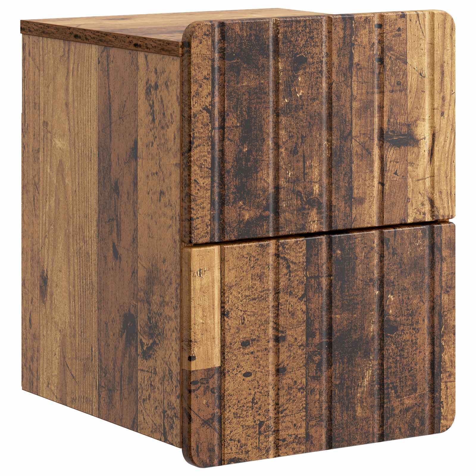 Wand-Nachttisch Altholz 33x34,5x43 cm