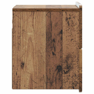 Wand-Nachttisch Altholz 33x34,5x43 cm
