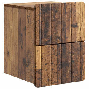 Wand-Nachttisch 2er Set Altholz