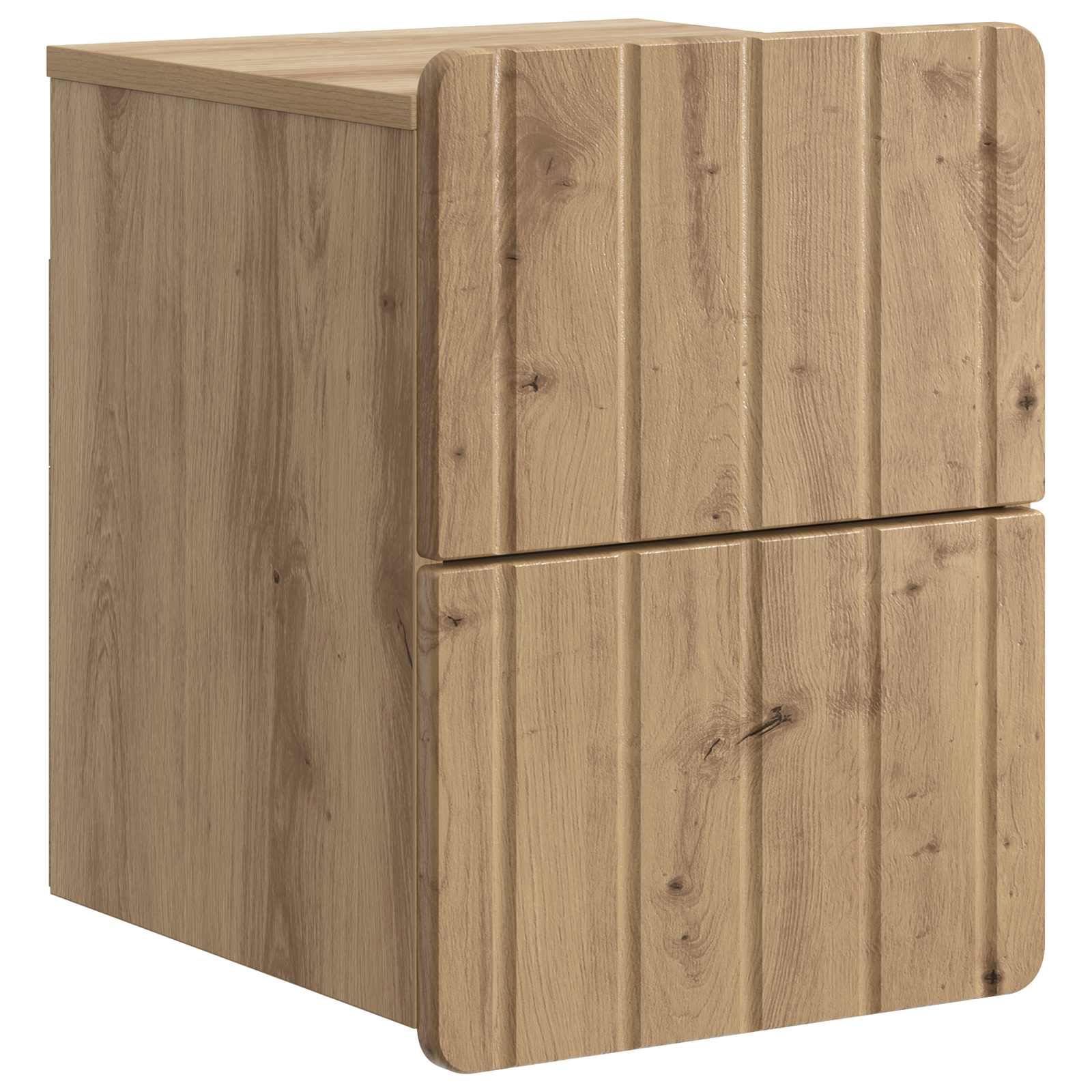 vidaXL Table de chevet murale Chêne Artisan 33 x 34,5 x 43 cm