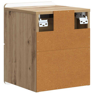 vidaXL Tables de chevet murales 2 pcs Chêne artisan 33 x 34,5 x 43 cm