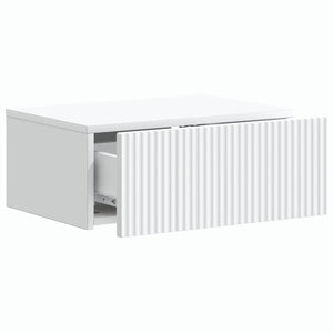 Wand-Nachttisch, 2er-Set, Weiß