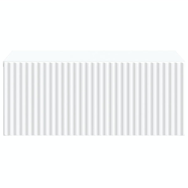 Wand-Nachttisch, 2er-Set, Weiß