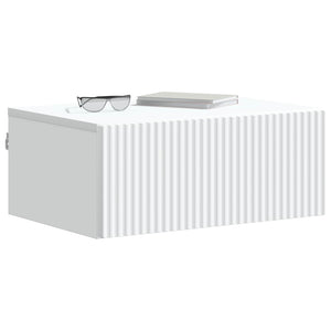 Wand-Nachttisch, 2er-Set, Weiß