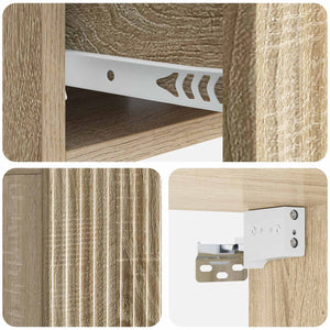 Wand-Nachttisch Sonoma Eiche 49x34,5x20 cm