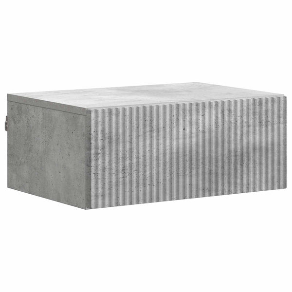 Wand-Nachttisch Betongrau 49x34,5x20 cm
