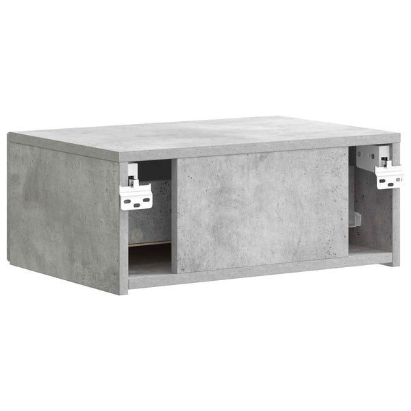 Wand-Nachttisch Betongrau 49x34,5x20 cm