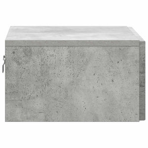 Wand-Nachttisch Betongrau 49x34,5x20 cm