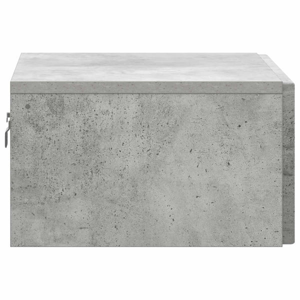 Wand-Nachttisch Betongrau 49x34,5x20 cm