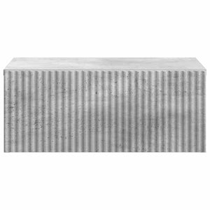 Wandmontierter Nachttisch, 2er-Set, Betongrau