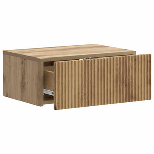 vidaXL Table de chevet murale Chêne artisan 49 x 34,5 x 20 cm