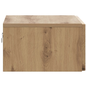 vidaXL Table de chevet murale Chêne artisan 49 x 34,5 x 20 cm
