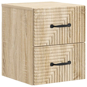 vidaXL Table de chevet murale chêne Sonoma 34,5 x 33 x 40 cm