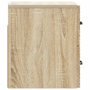 vidaXL Table de chevet murale chêne Sonoma 34,5 x 33 x 40 cm