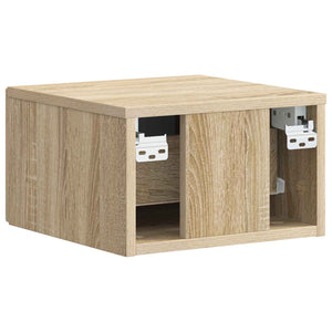 Wandmontierter Nachttisch Sonoma Eiche (2er-Set)