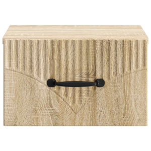 Wandmontierter Nachttisch Sonoma Eiche (2er-Set)
