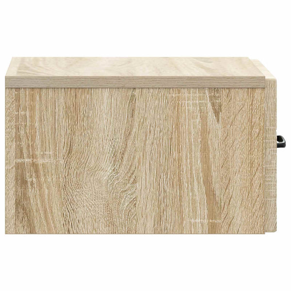 Wandmontierter Nachttisch Sonoma Eiche (2er-Set)