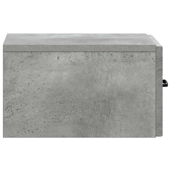 Wand-Nachttisch Betongrau 34,5 cm
