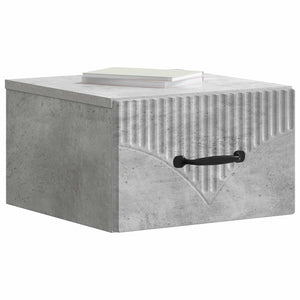 2er-Set Wand-Nachttische Betongrau
