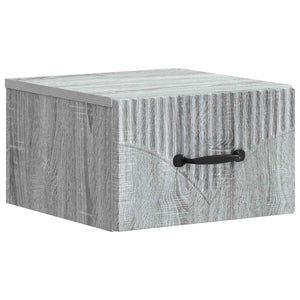 Wand-Nachttisch Grau Sonoma 2er-Set