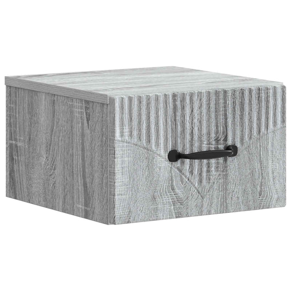 Wand-Nachttisch Grau Sonoma 2er-Set
