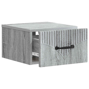 Wand-Nachttisch Grau Sonoma 2er-Set