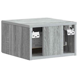 Wand-Nachttisch Grau Sonoma 2er-Set