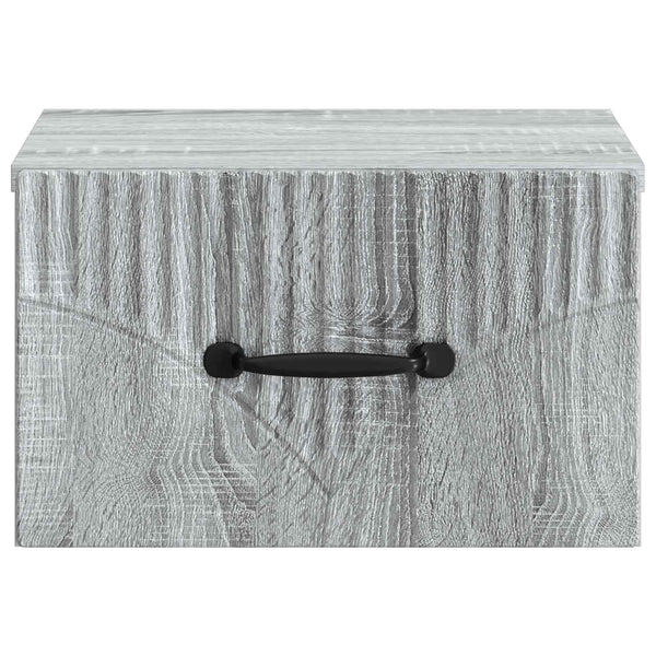Wand-Nachttisch Grau Sonoma 2er-Set