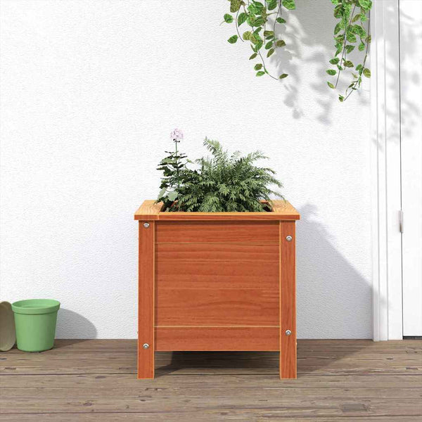 Garten Pflanzgefäß Wachsbraun 40x40 cm
