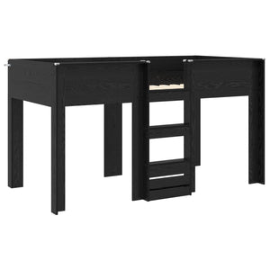 Etagenbett Kinder Schwarz Eiche 100x200 cm