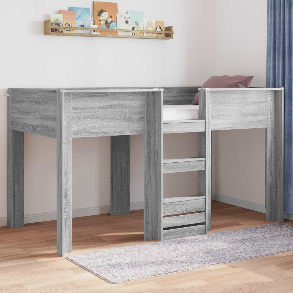 Etagenbett Kinder Grau Sonoma 100x200 cm