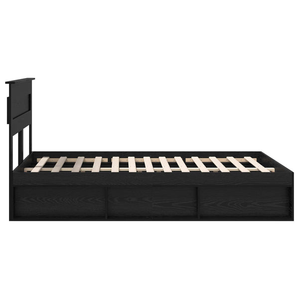 Bettrahmen Schwarz 140x200 cm Kiefernholz