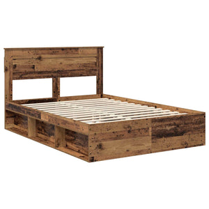Bettrahmen Altholz 140x190 cm Kiefer Massiv