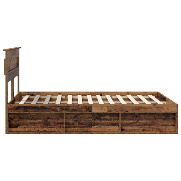 Bettrahmen Altholz 140x190 cm Kiefer Massiv