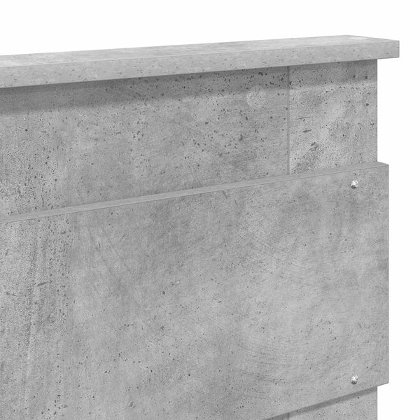 Bettrahmen Betonoptik 140x200 cm Kiefer Massivholz