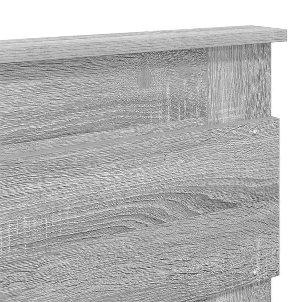 Bettrahmen 140x200 Graues Sonoma Kiefernholz