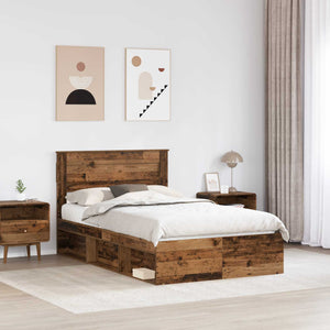 Bettrahmen Altholz 135x190 cm Kiefer Massiv