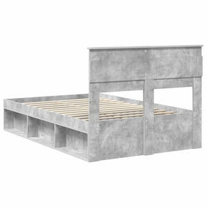 Bettrahmen mit Kopfteil 120x200 cm Kiefer Beton