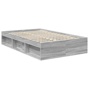 Bettrahmen 120x200 Graues Sonoma Kiefernholz