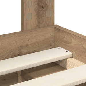 Bettrahmen Eiche 100x200 cm mit Kopfteil